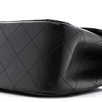Chanel Caviar Quilted Jumbo Double Flap Black 10 of 13