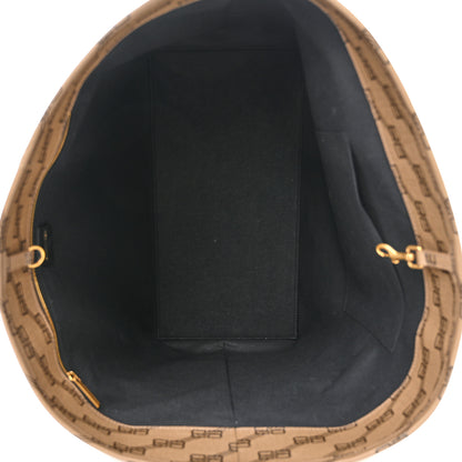 Balenciaga Coated Canvas BB Monogram Large Signature East West Shopper Bag Beige Brown 5 of 13