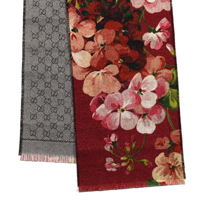 Gucci Wool GG Monogram Miniorophin Scarf Lacquer Pink 3 of 4