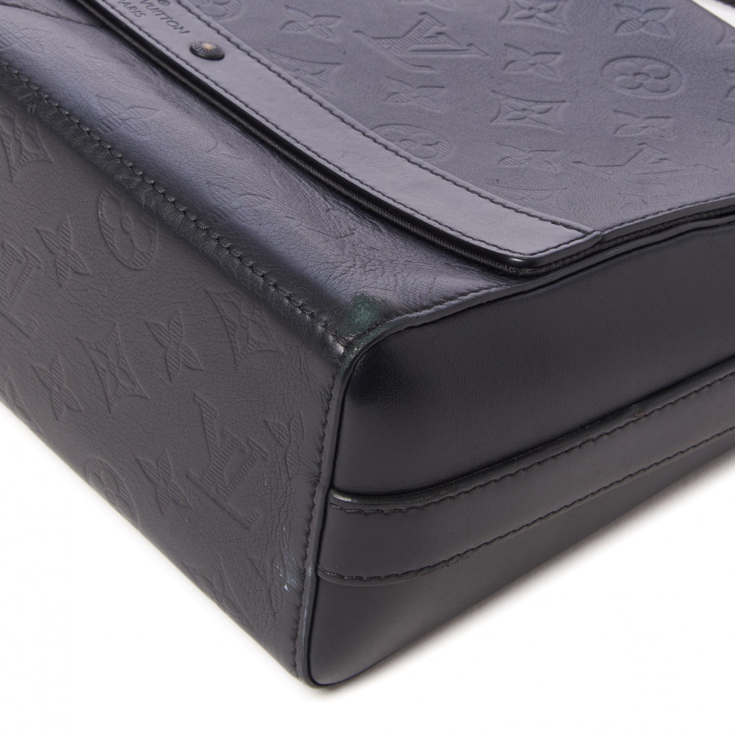 Calfskin Monogram Shadow Sprinter Messenger Black