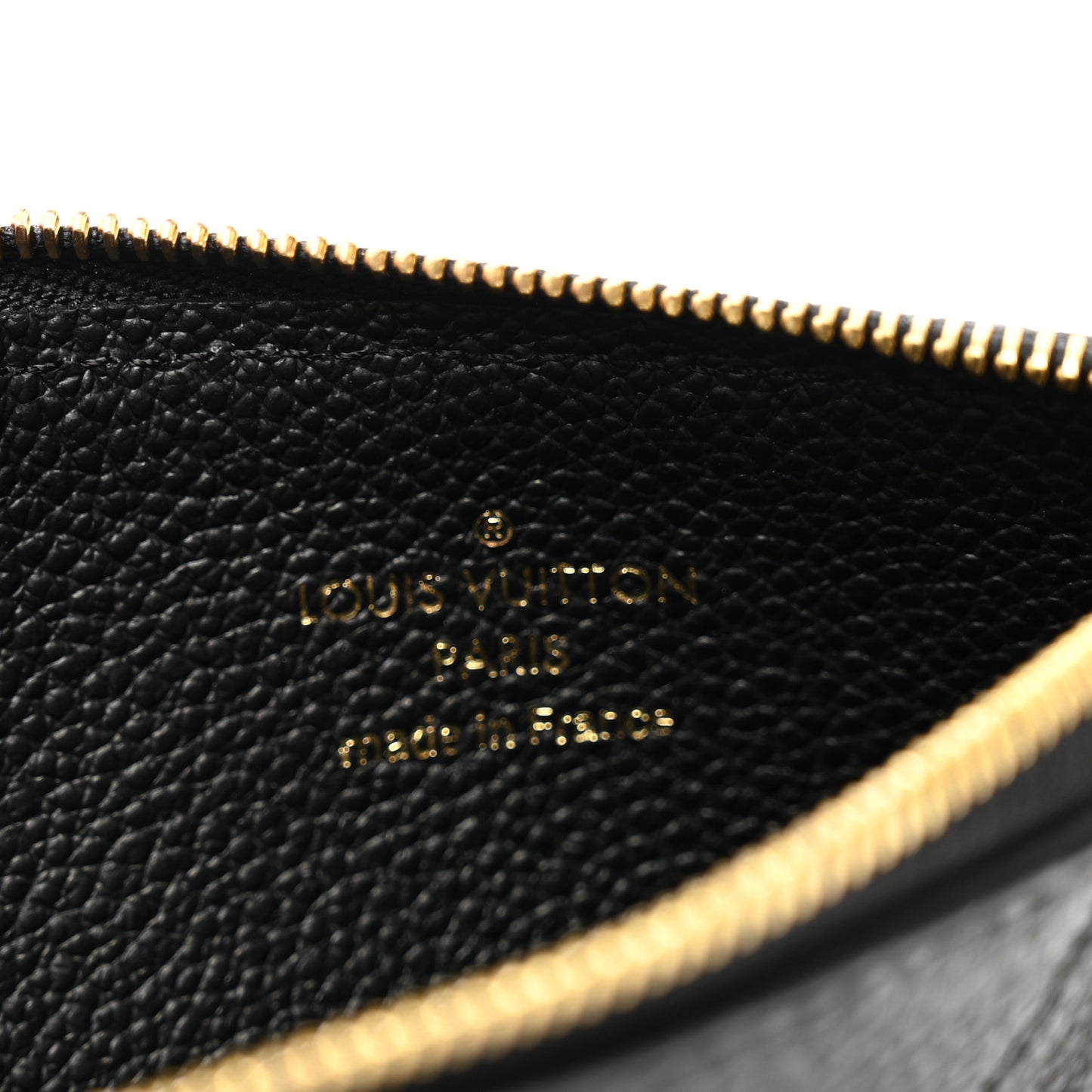 Empreinte Monogram Zipped Romy Card Holder Black