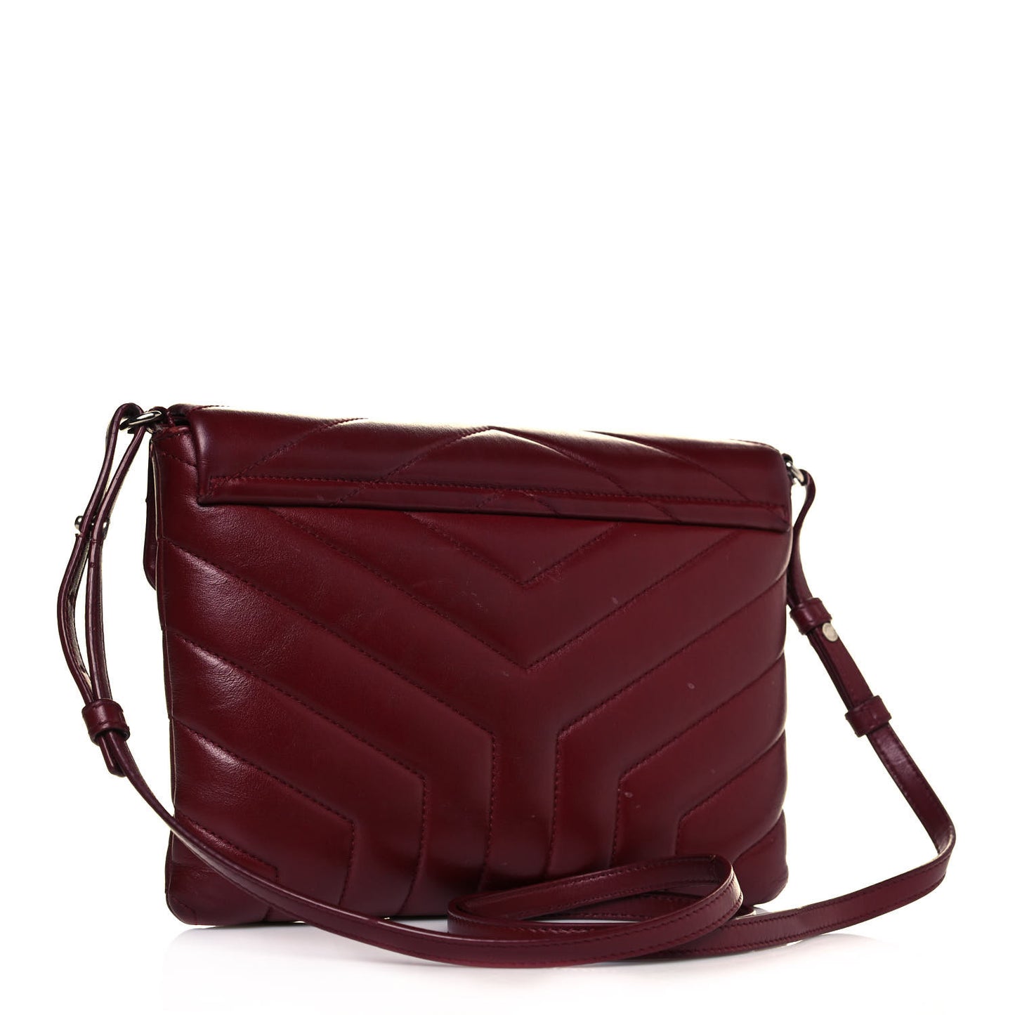 Calfskin Y Quilted Monogram Loulou Flap Bag Palissandre