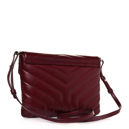 Saint Laurent Calfskin Y Quilted Monogram Loulou Flap Bag Palissandre 3 of 13