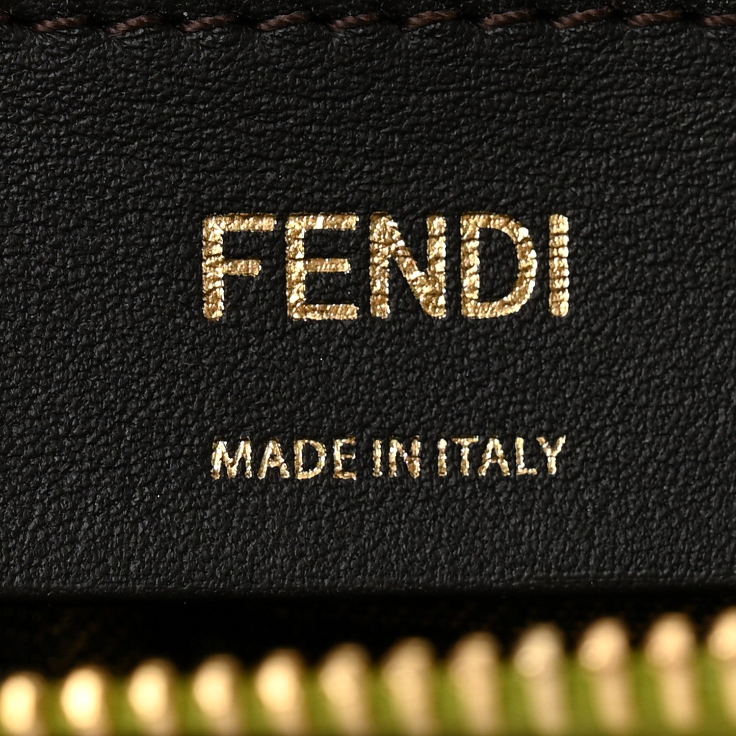 Fendi Vitello King Plexiglass Logo Embossed Mini By The Way Top