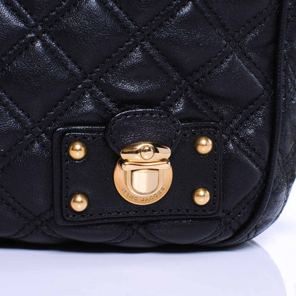 Marc Jacobs Leather Quilted Iris Hobo Black 5 of 8