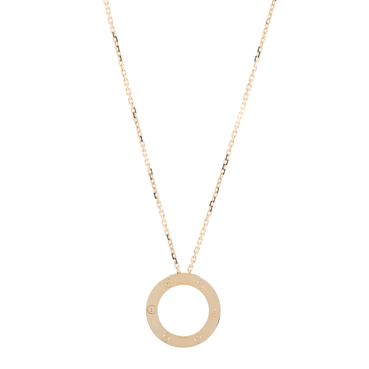 18K Yellow Gold LOVE Pendant Necklace