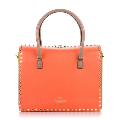 Valentino Garavani Vitello Colorblock Rockstud Convertible Top Handle Tote Multicolor 1 of 8