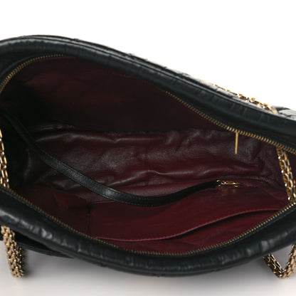 Chanel Aged Calfskin Quilted Large Reissue Camera Case Black 5 of 10