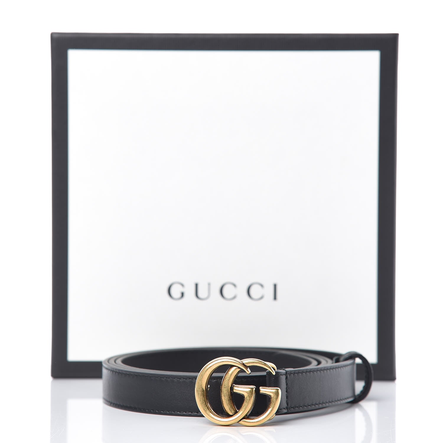 Gucci Calfskin Double G 20mm Belt 105 42 Black 8 of 8