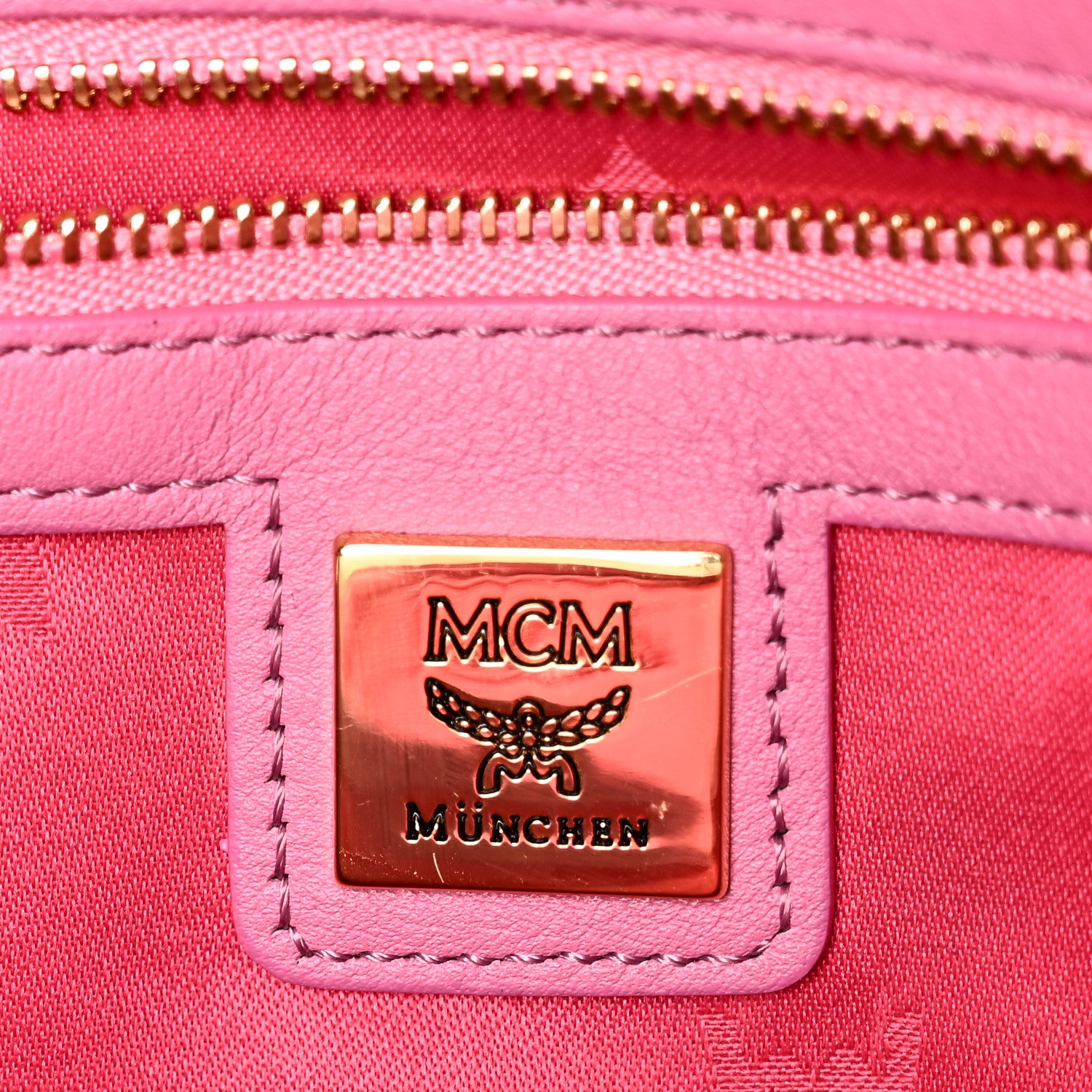 MCM Visetos Studded Small Dual Stark Backpack Pink 6 of 10