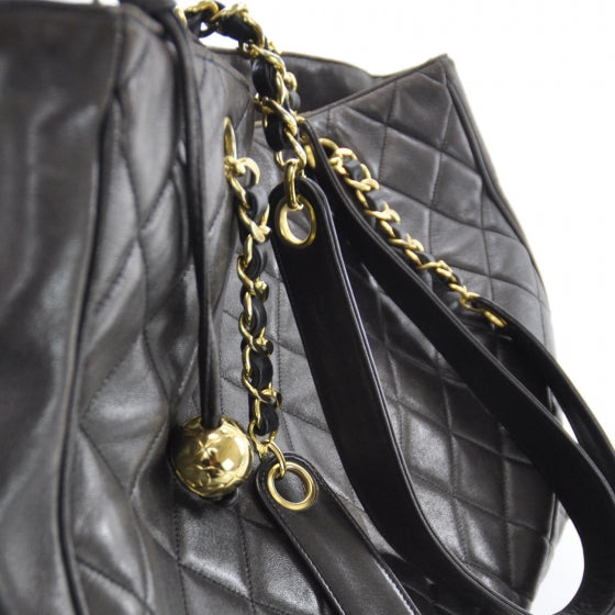 Chanel Lambskin Tote Brown 5 of 9