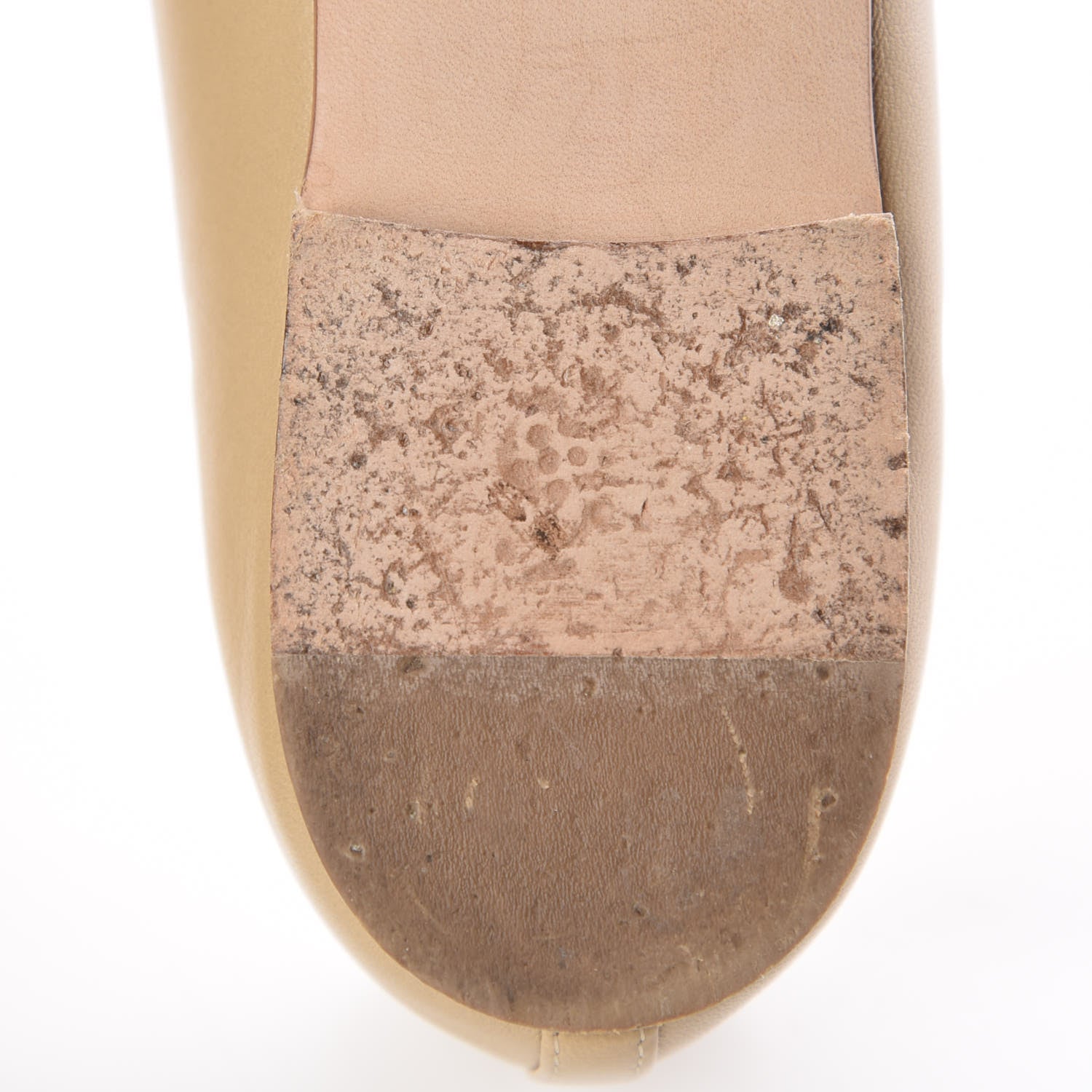 Chanel Lambskin Cap Toe CC Ballerina Flats 36 Beige 11 of 15