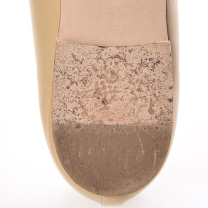 Chanel Lambskin Cap Toe CC Ballerina Flats 36 Beige 11 of 15
