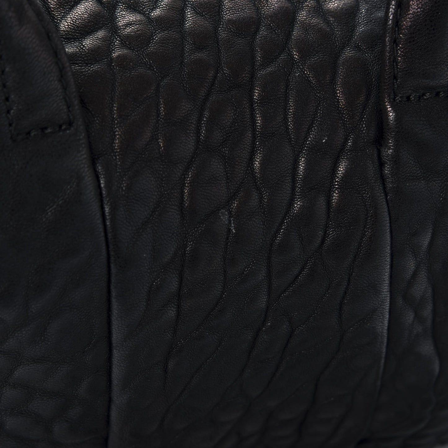 Pebbled Lambskin Mini Rockie Black Rhodium Hardware