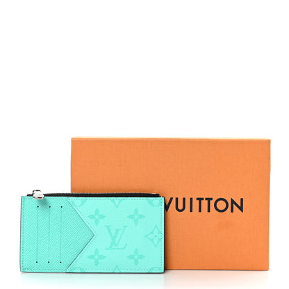 Louis Vuitton Taigarama Coin Card Holder Miami Green 8 of 8