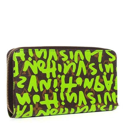 Louis Vuitton Monogram Graffiti Zippy Wallet Green 3 of 7