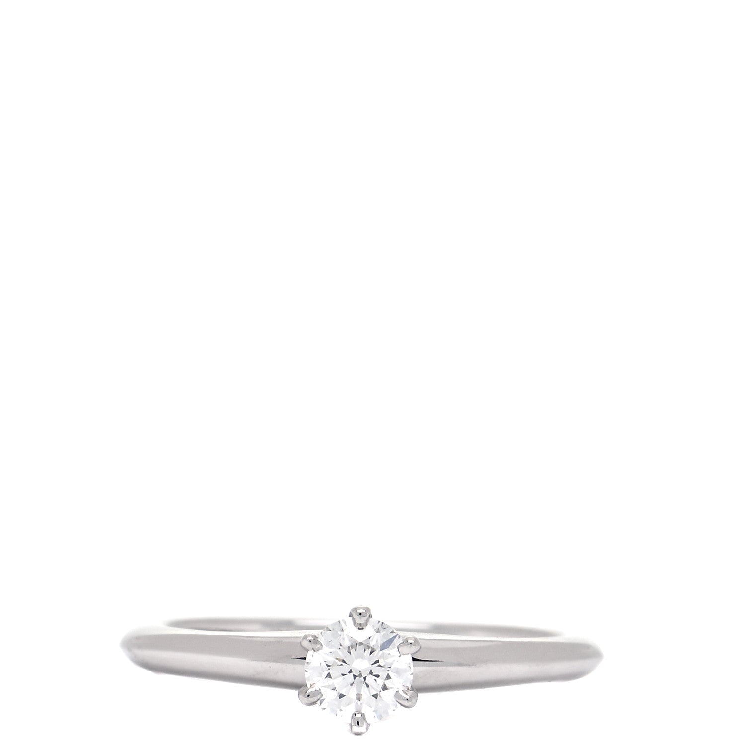 Tiffany Platinum Diamond .28ct Solitaire Engagement Ring 49 5 1 of 8