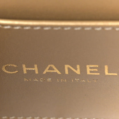 Chanel Calfskin Quilted Crystal Pearl Small Flap Bag White 6 of 9