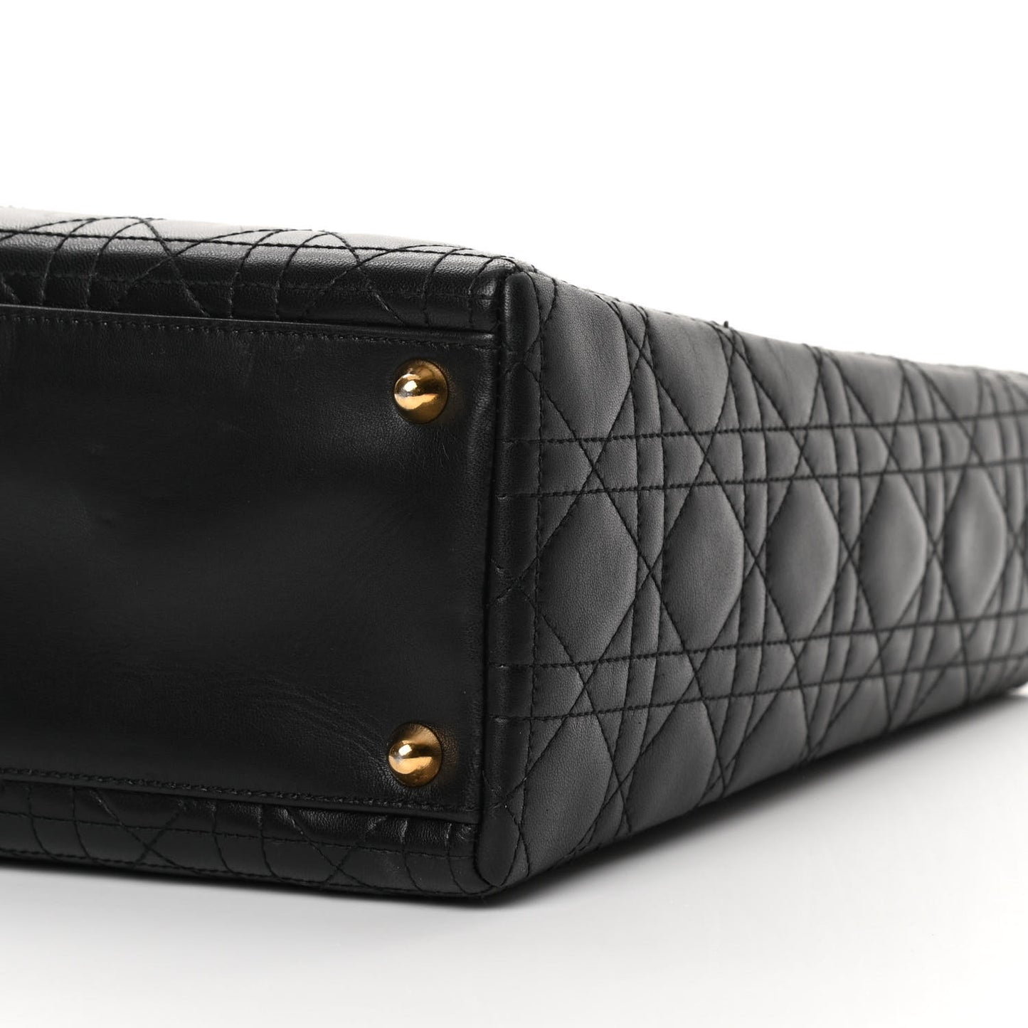 Lambskin Cannage Large Lady Dior Black