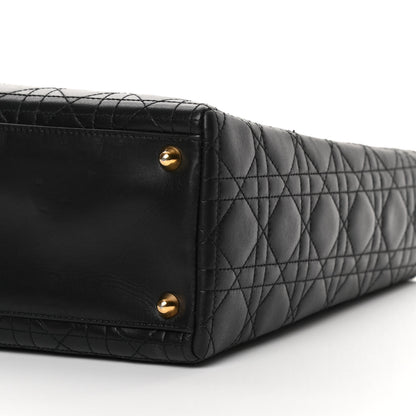 Christian Dior Lambskin Cannage Large Lady Dior Black 10 of 15