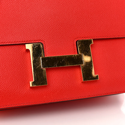 Hermes Epsom Constance 24 Rouge de Coeur 13 of 14