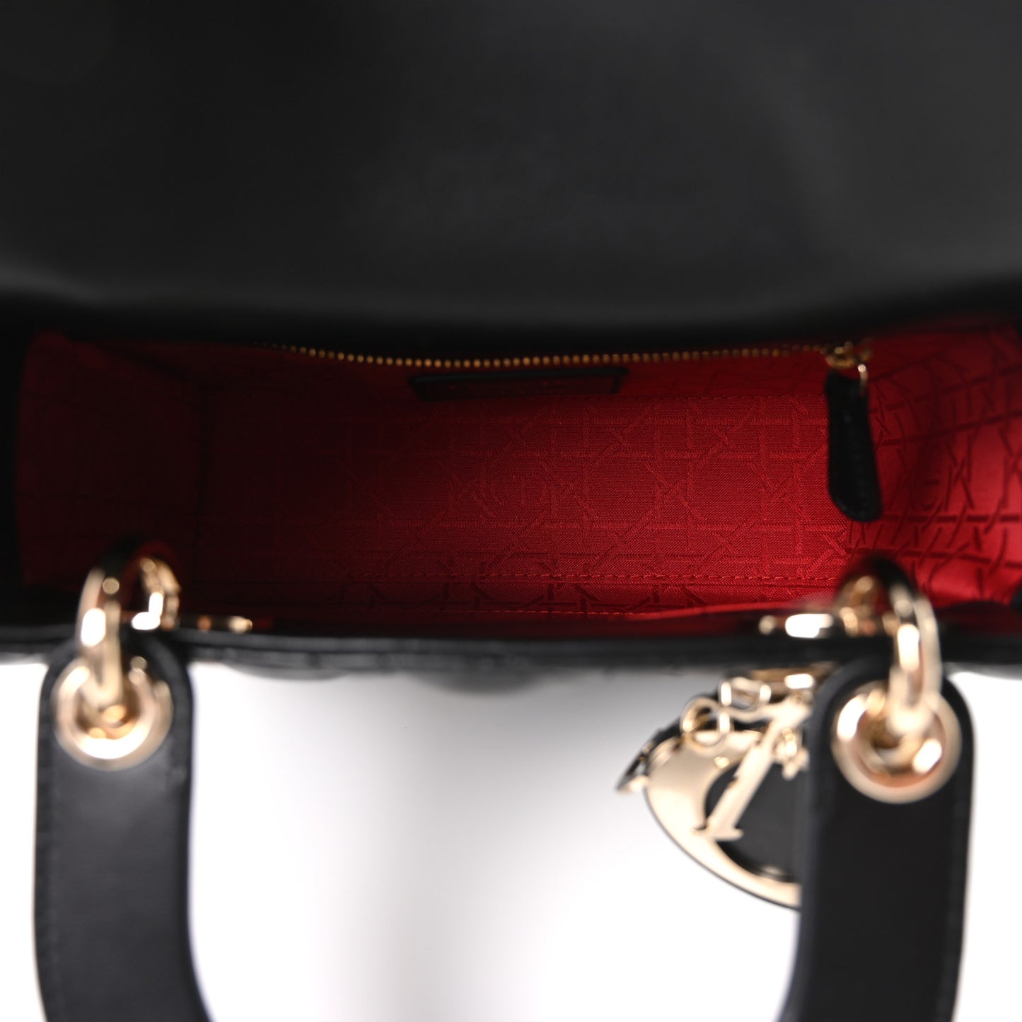 Lambskin Cannage Small My ABCDior Lady Dior Black
