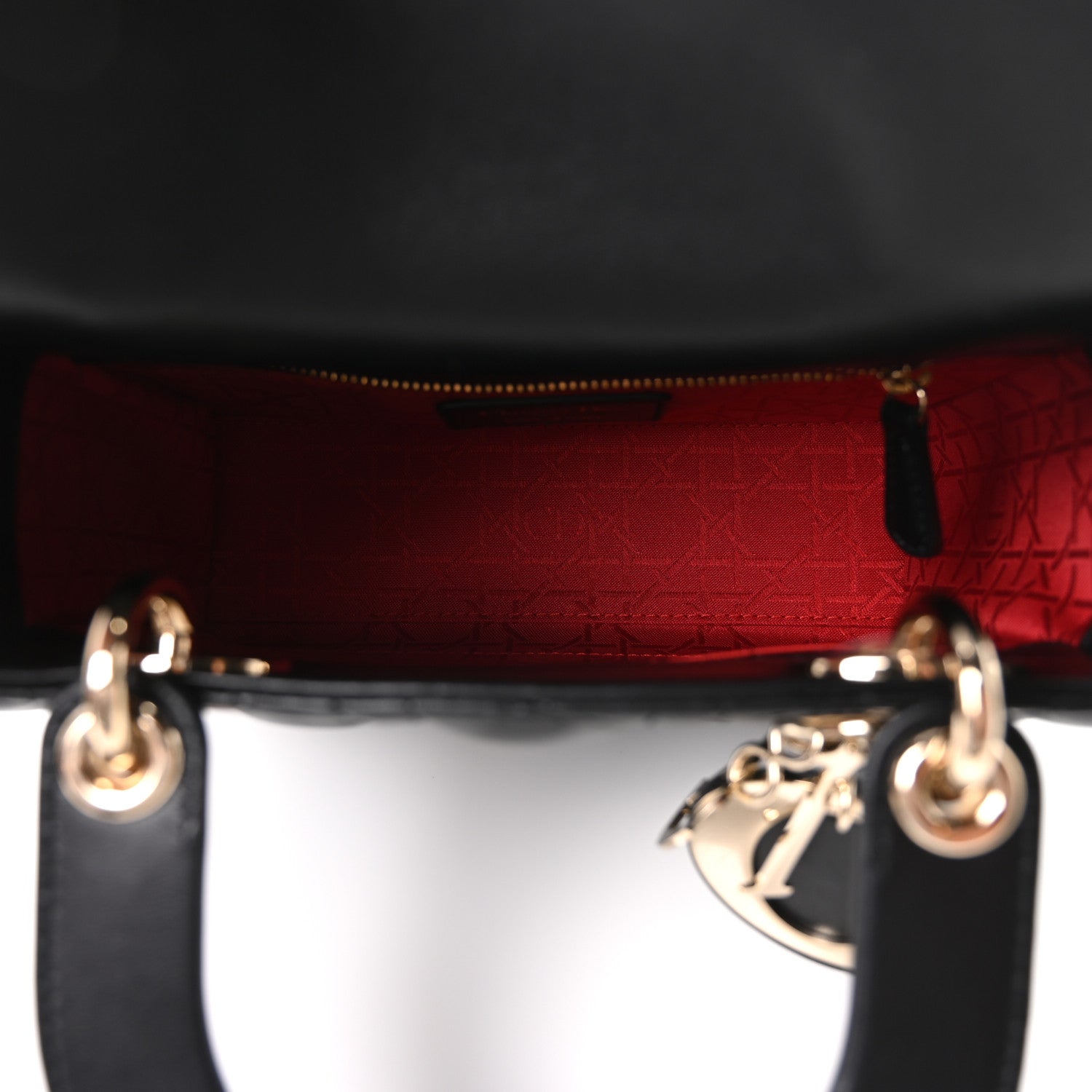 Christian Dior Lambskin Cannage Small My ABCDior Lady Dior Black 5 of 11