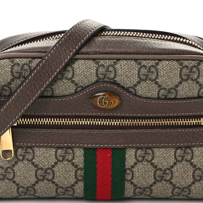 Gucci GG Supreme Monogram Web Mini Ophidia Shoulder Bag Brown 8 of 13