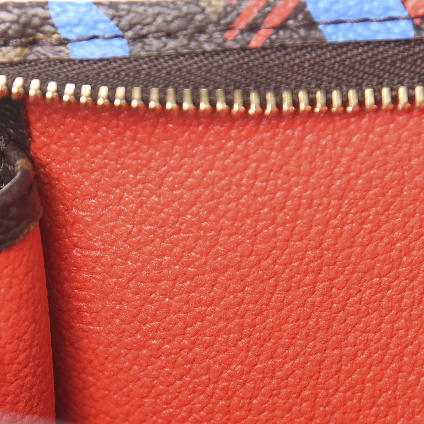 Monogram Jungle Dots Toiletry Pouch 26 Coquelicot Denim