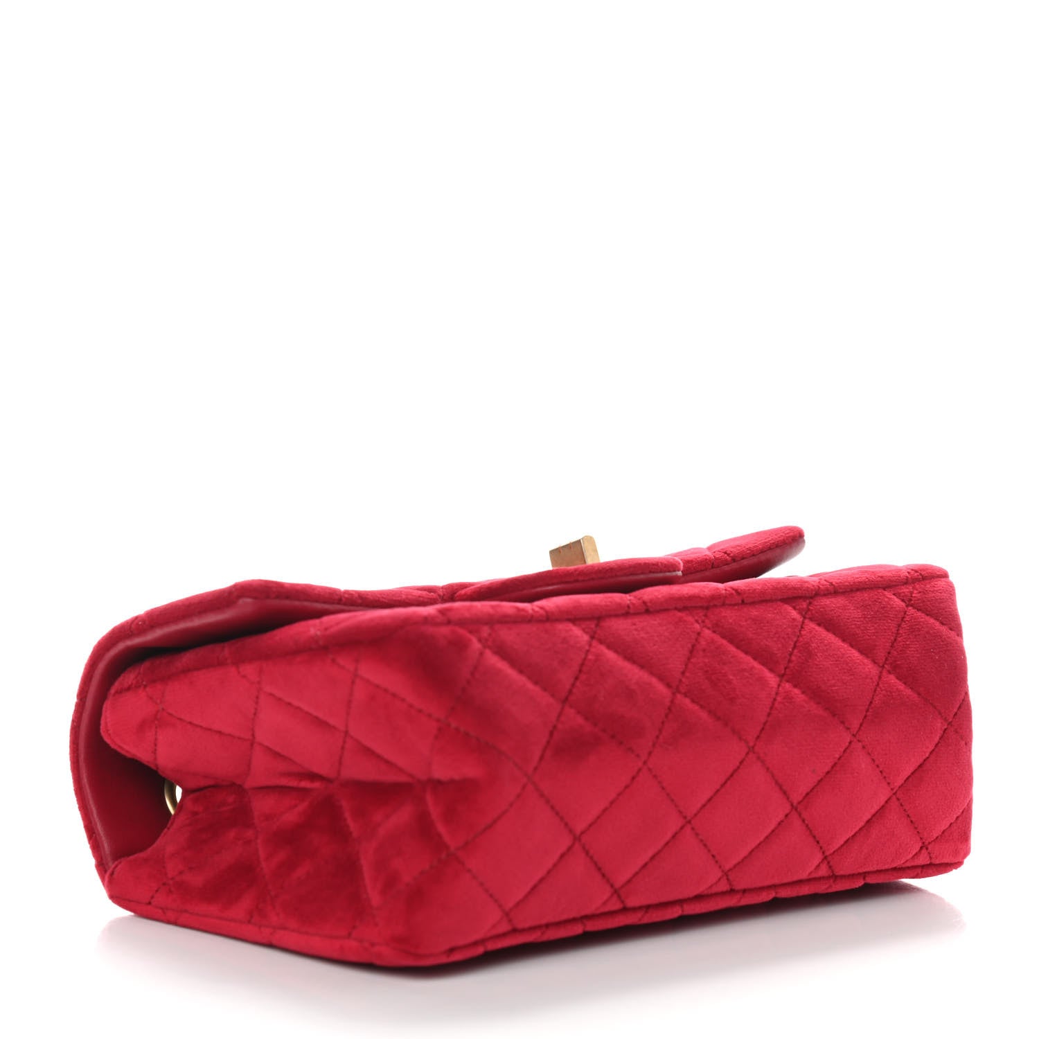 Chanel Velvet Quilted Mini 2.55 Reissue Flap Red 3 of 8