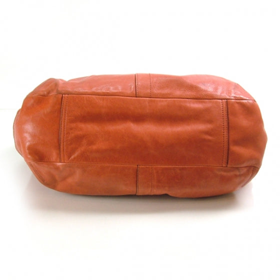 COACHErgoLeatherPleatedFramedHoboCoral