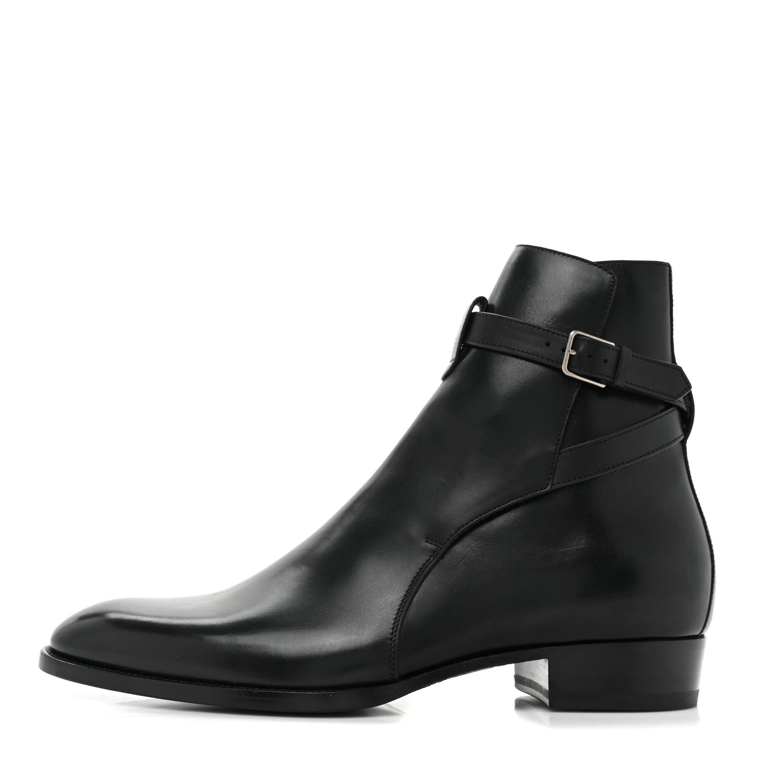 Saint Laurent Calfskin Wyatt 30 Jodhpur Boots 42 Black 1 of 15
