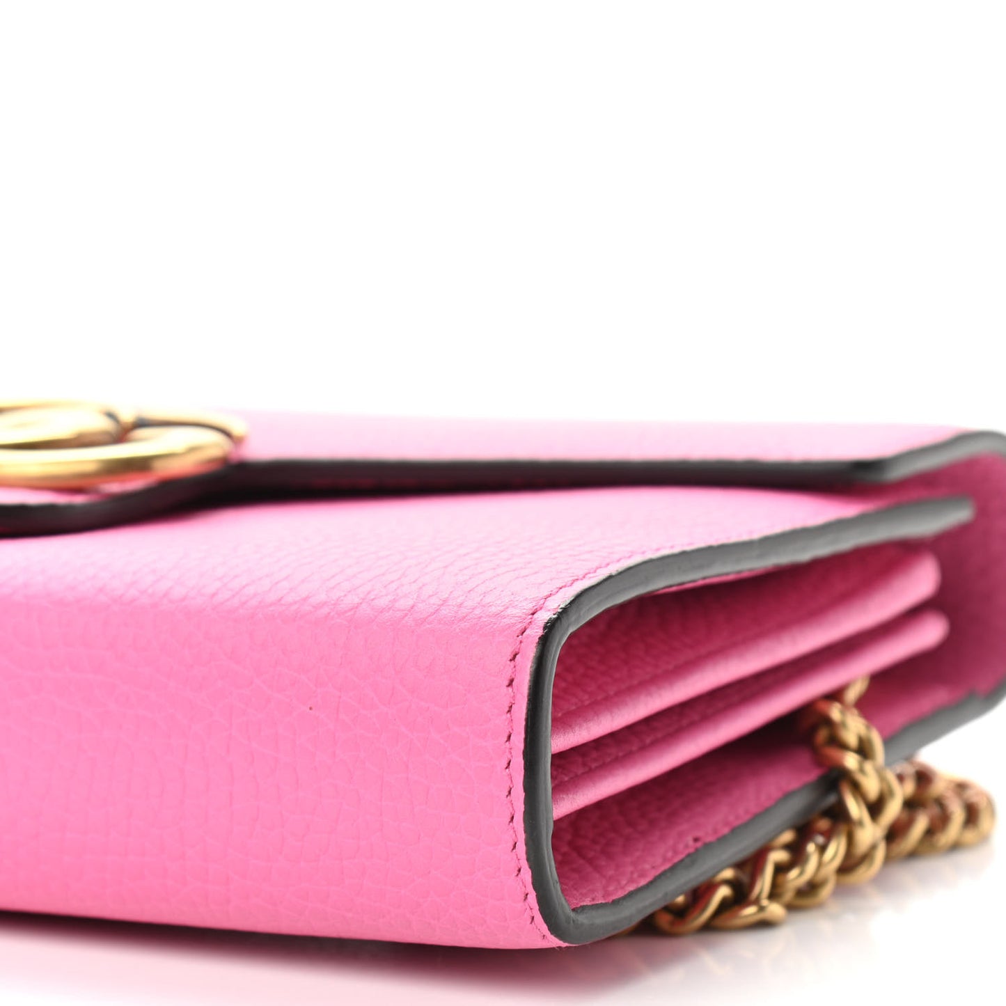 Cellarius Calfskin GG Marmont Chain Wallet Pink Tropical Flower