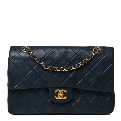 Chanel Lambskin Quilted Small Double Flap Navy 1 of 10