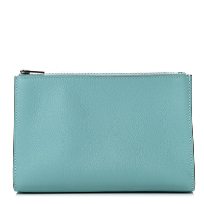 Hermes Evercolor Verso Zipengo PM Toiletry Pouch Bleu Atoll Bleu Saphir 1 of 8