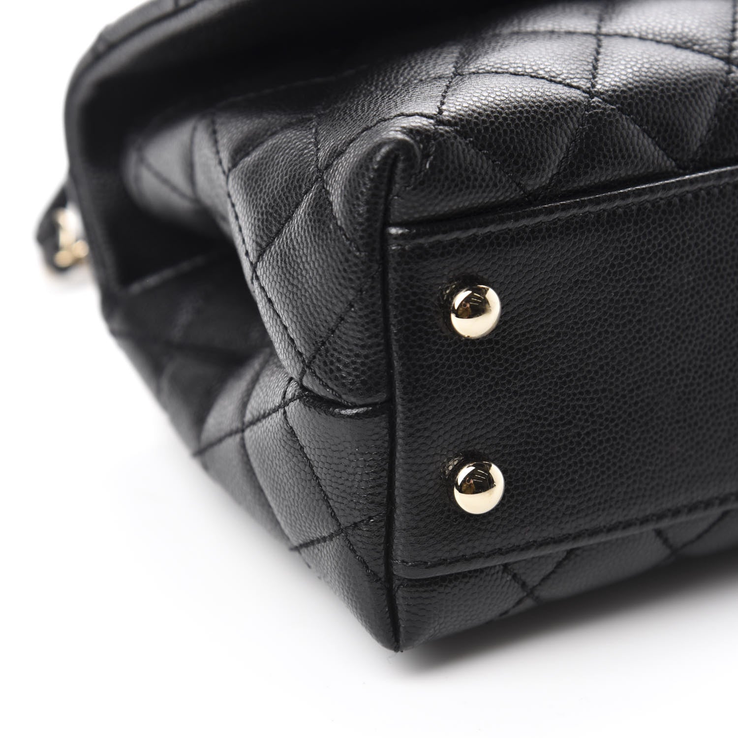 Chanel Caviar Quilted Mini Coco Handle Flap Black 7 of 11