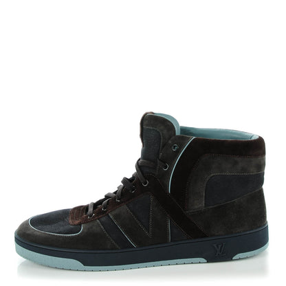 Louis Vuitton Nubuck Suede Tribe Sneakers 11 Blue 1 of 8