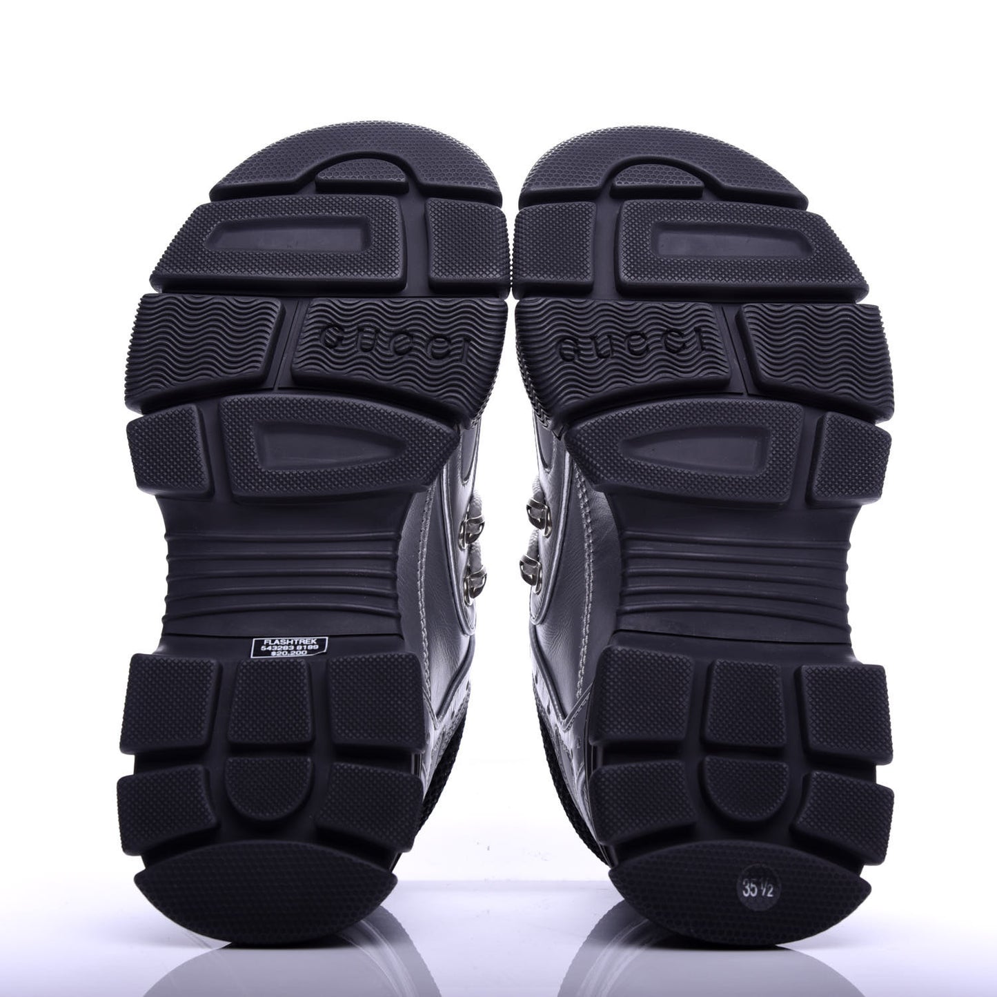 X SEGA Metallic Calfskin Mesh Womens Flashtrek Sneakers 35.5 Silver Black