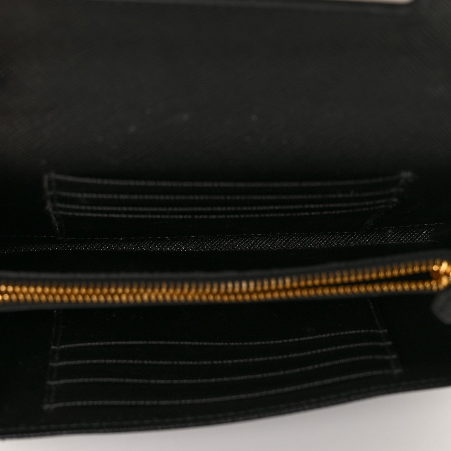 Saffiano Bow Flap Wallet Nero Black
