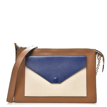 Celine Smooth Calfskin Medium Pocket Clutch On Chain Indigo 1 of 11
