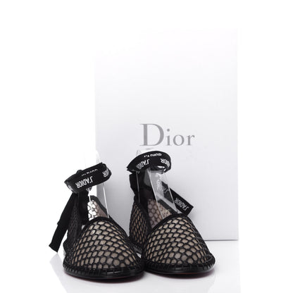 Christian Dior Suede Resille Nicely-D Ballet Flat 37 Black 10 of 10