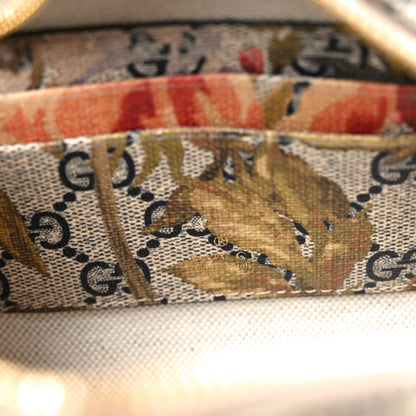 Gucci GG Supreme Monogram Water Flora Web Mini Ophidia Top Handle Bowler Bag Beige White Multicolor 6 of 10