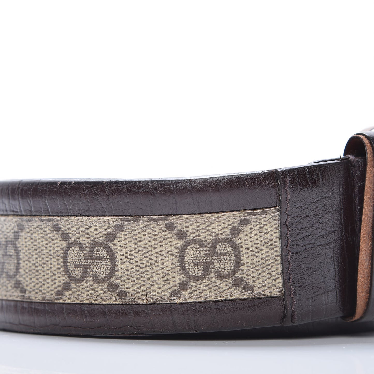 GG Supreme Monogram Niagara Lux Calfskin Interlocking G 40mm Belt 95 38 Beige Ebony Cocoa