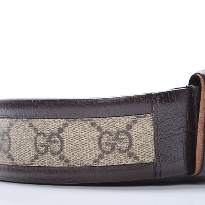 Gucci GG Supreme Monogram Niagara Lux Calfskin Interlocking G 40mm Belt 95 38 Beige Ebony Cocoa 15 of 20