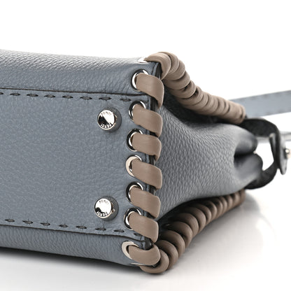 Fendi Cuoio Romano Selleria Vitello Dolce Lace Up Medium Peekaboo Iconic Satchel Nube Corda Tortora 9 of 9