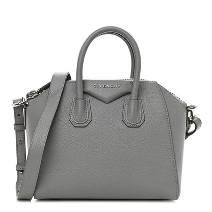 Givenchy Sugar Goatskin Mini Antigona Pearl Grey 1 of 12