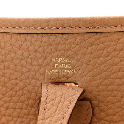 Hermes Taurillon Clemence Amazone Evelyne TPM Biscuit Nata 6 of 11