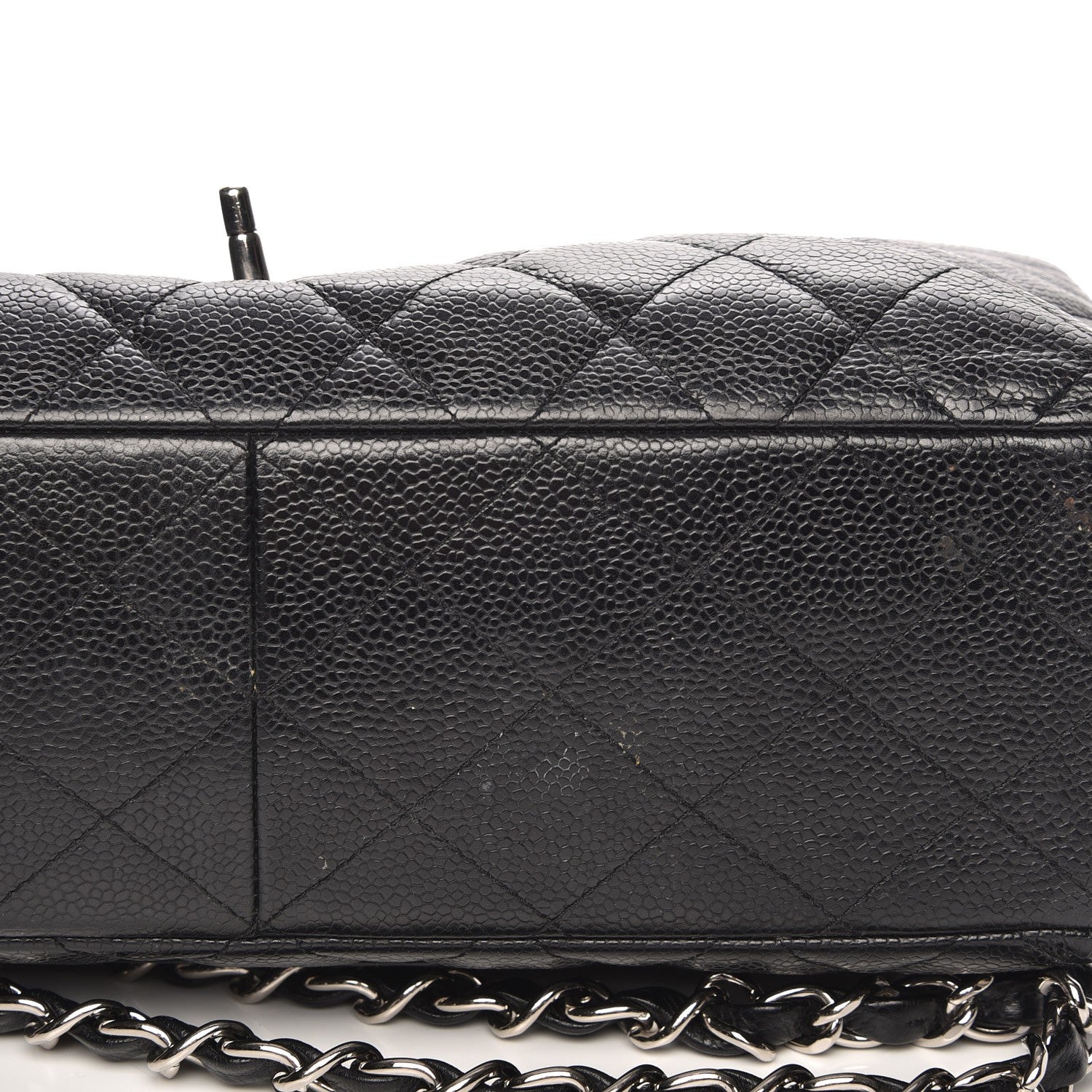 Chanel Caviar Quilted Jumbo Single Flap Black 9 of 11