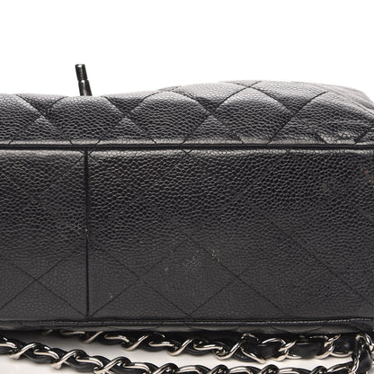 Chanel Caviar Quilted Jumbo Single Flap Black 9 of 11