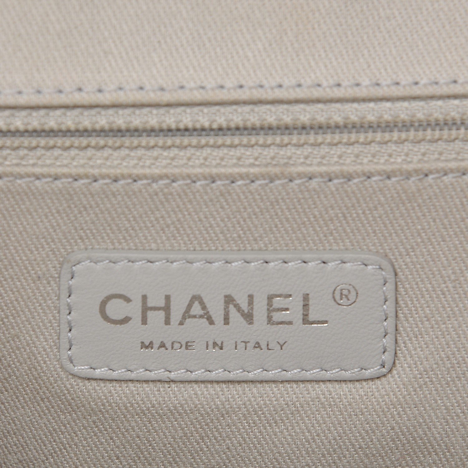 Chanel Glazed Calfskin Large Deauville Tote Ivory 6 of 13